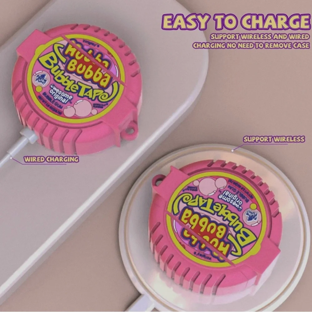 Hubba Bubba Gum Generations 1 & 2 AirPods Case Cover