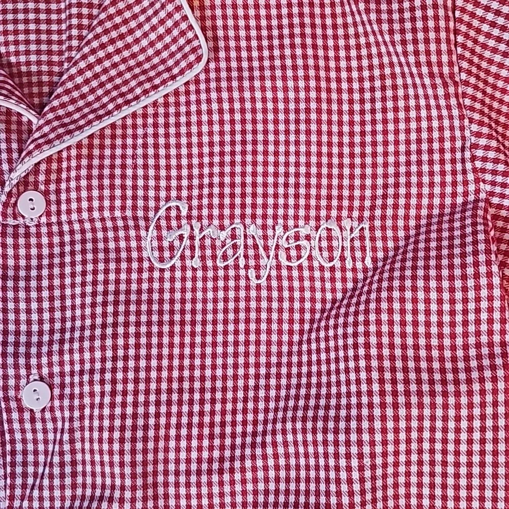 👪 Sweet Dreams red & white pajama set 