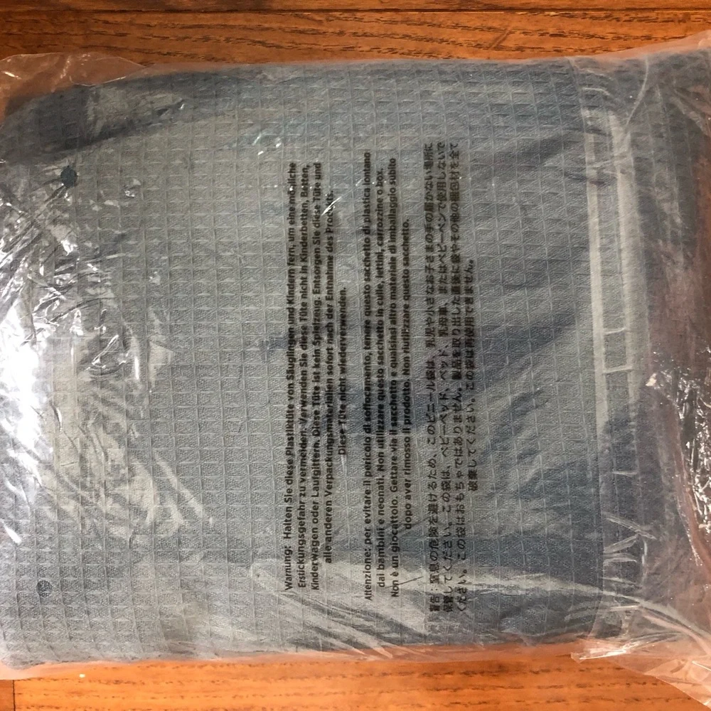 NWT waffle texture shower curtain 72x96