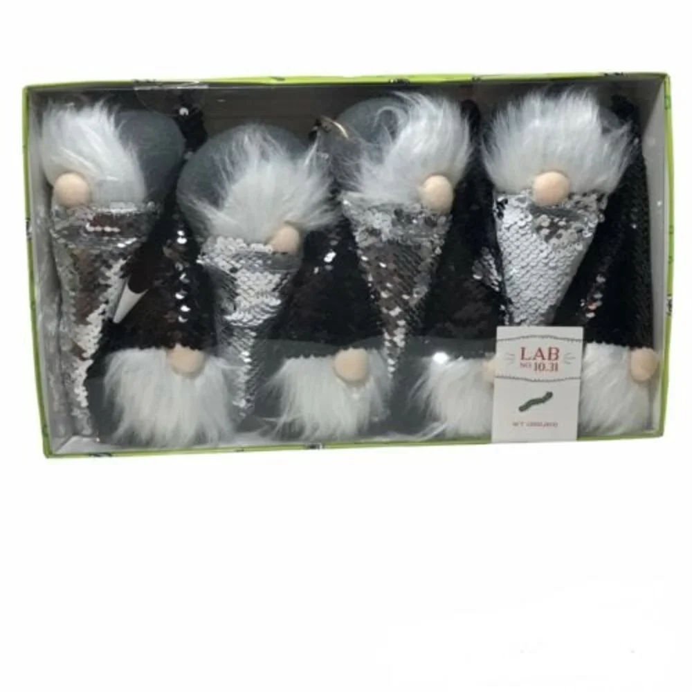 Bougie Halloween Sequined Gnomes 6 Foot Glam Garland By Lab 10.31. NEW