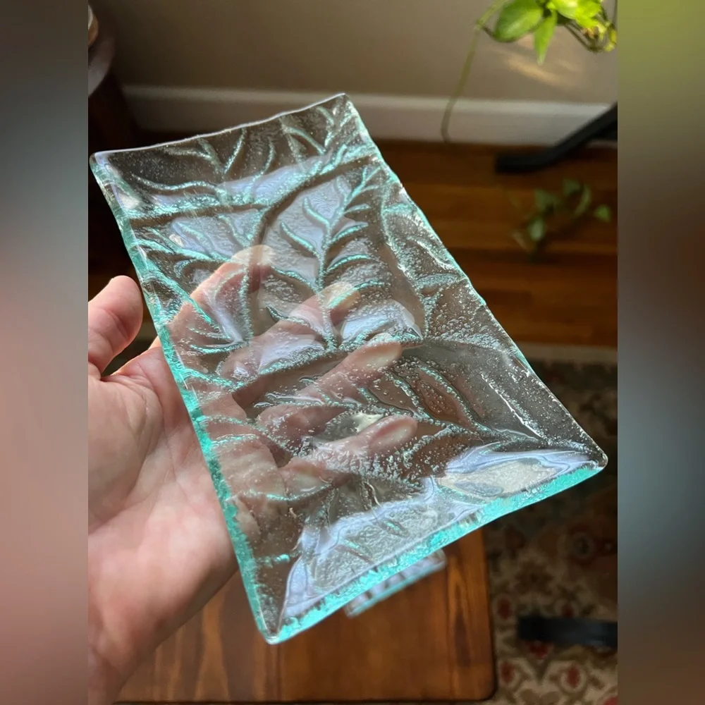 Indonesian | Leaf Handmade Glass Trays