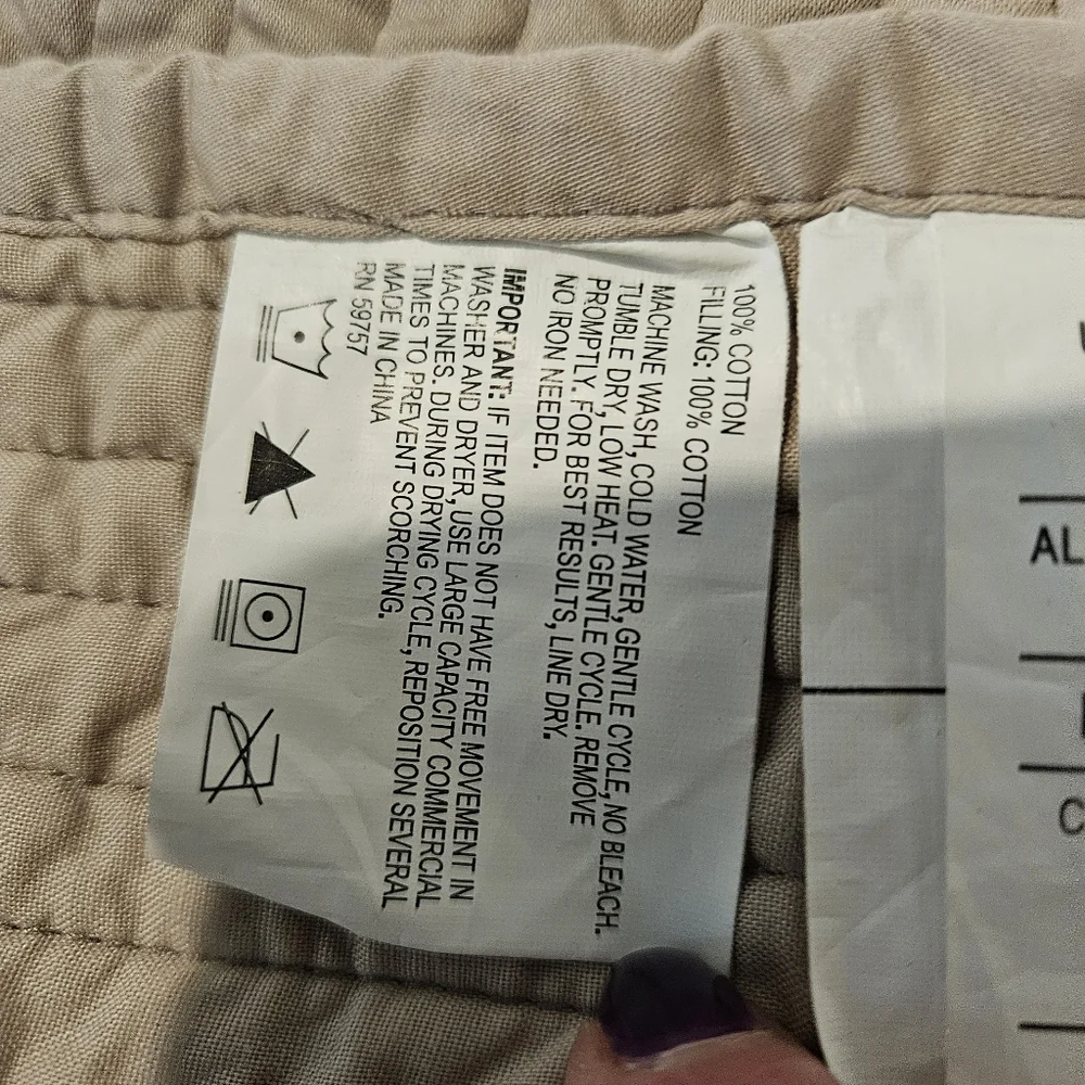 N/A 100% cotton