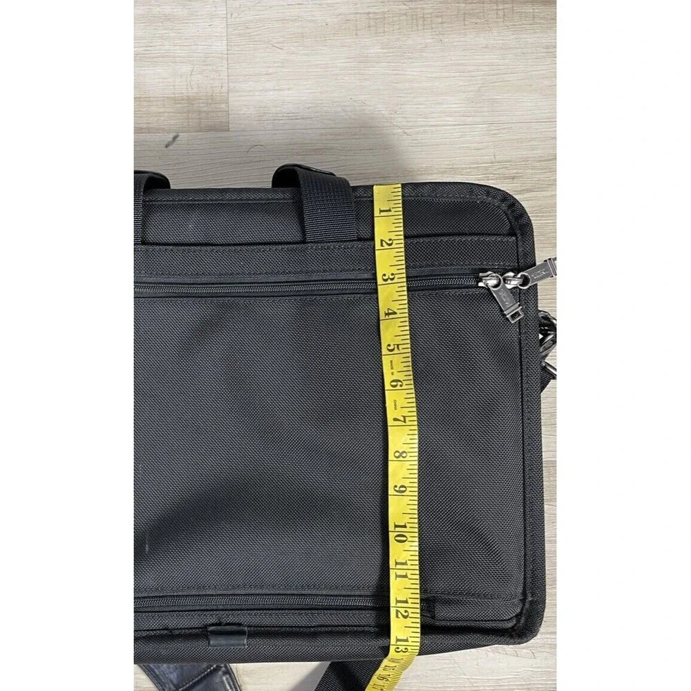TUMI Black Ballistic Nylon Expandable Laptop Bag