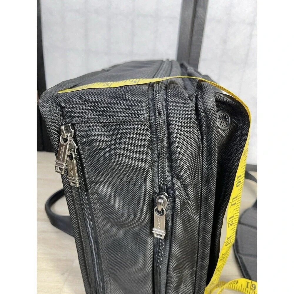 TUMI Black Ballistic Nylon Expandable Laptop Bag