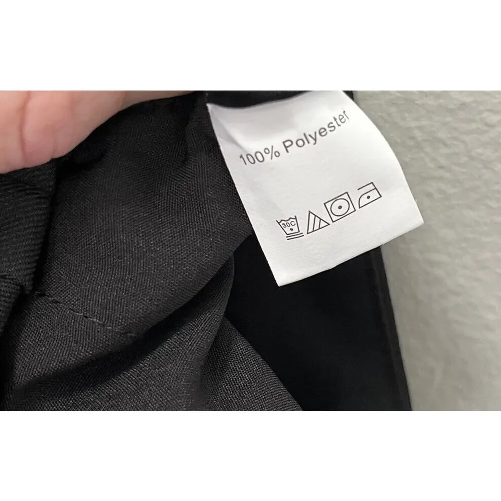 Ranlege | Black Bermuda Shorts Women XXL Pleated 10” Inseam