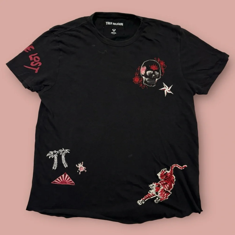 True Religion Y2K Goth Graphic Tee
