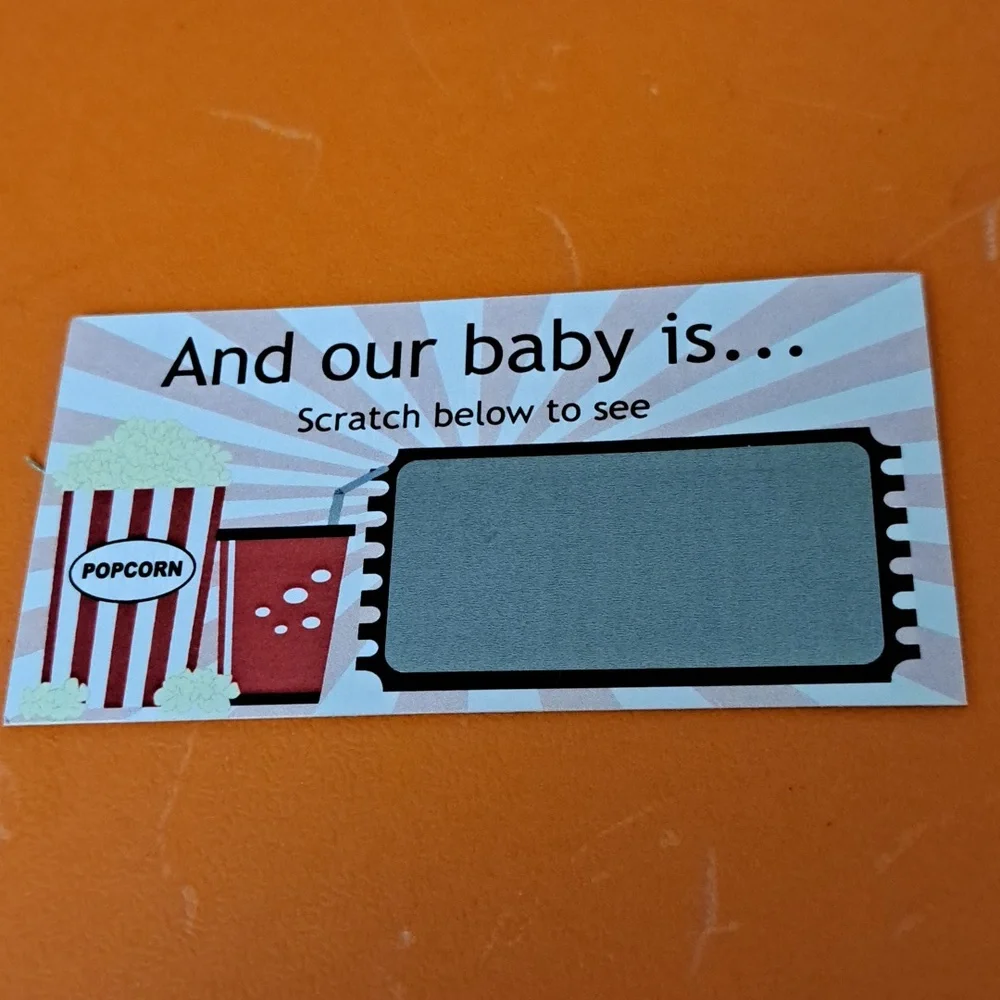 21 Gender Reveal Scratch Cards NEW