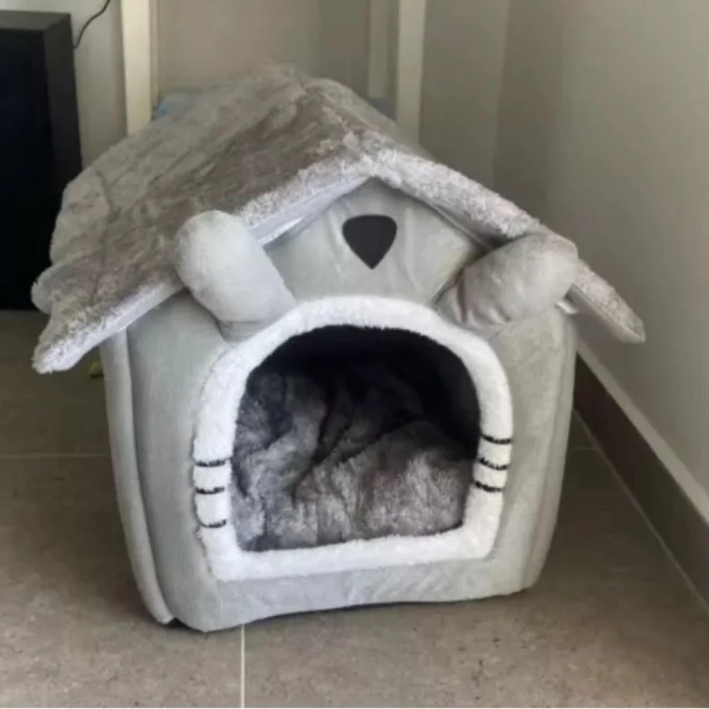 dog bed new in package foldable dog house fluffy igloo dog house