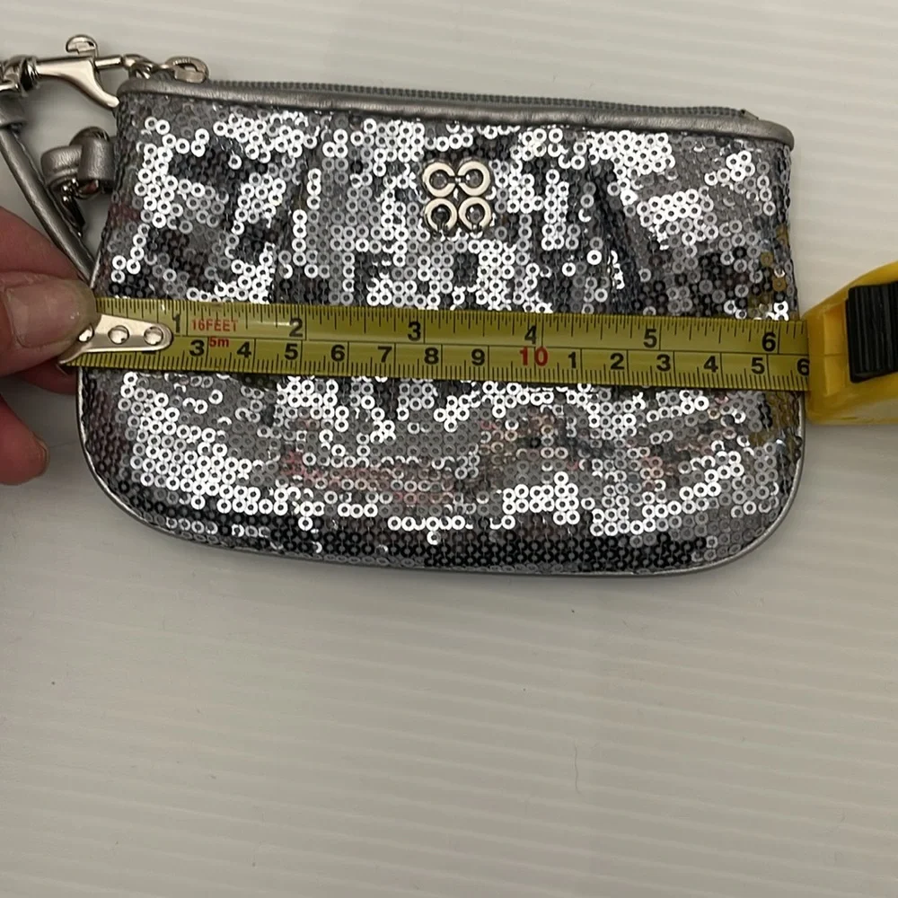 Coach silver sequin