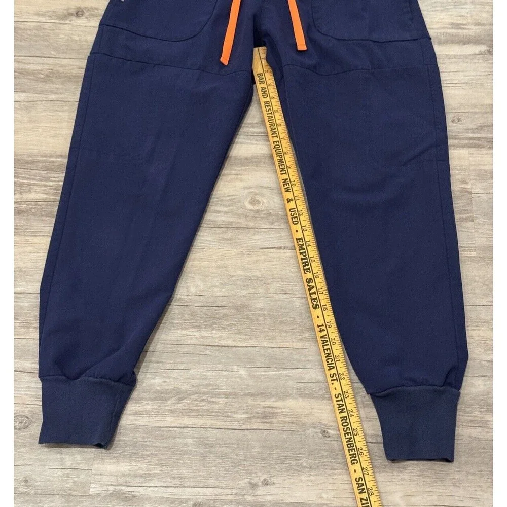 FIGS Mens Zamora Scrub Pant Blue Sz M Jogger Cargo Pockets Hospital Lab Work