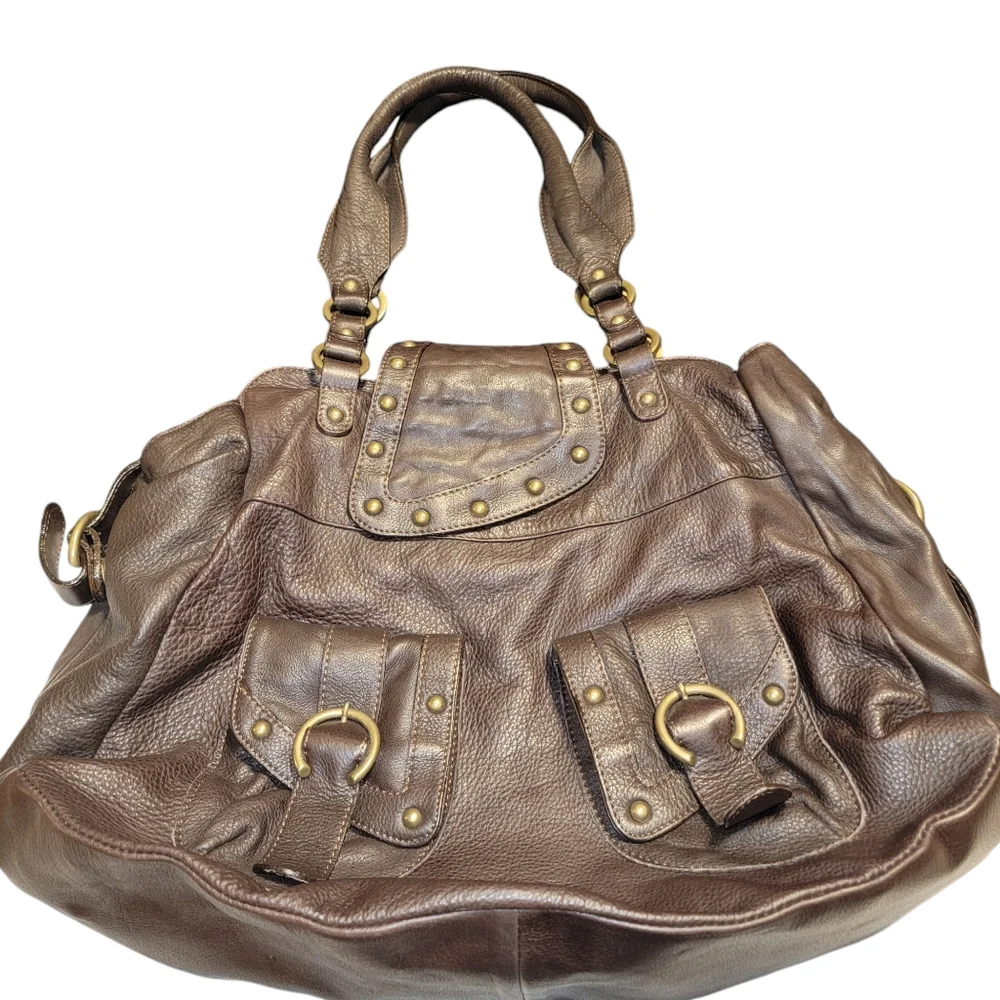 Toscana Italian Leather Hobo Large Bag