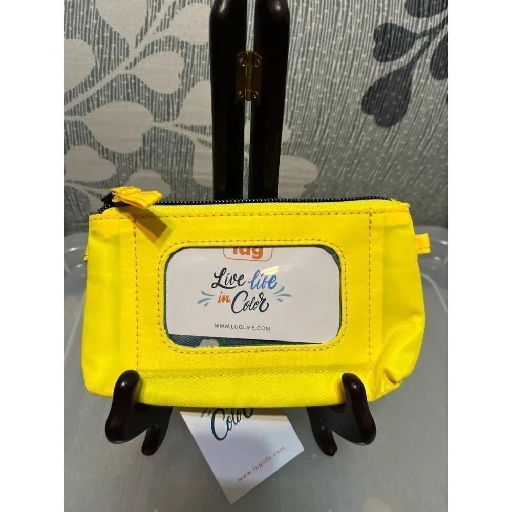 LUG NWT Metro XL ID Pouch w RFID- Neon Yellow