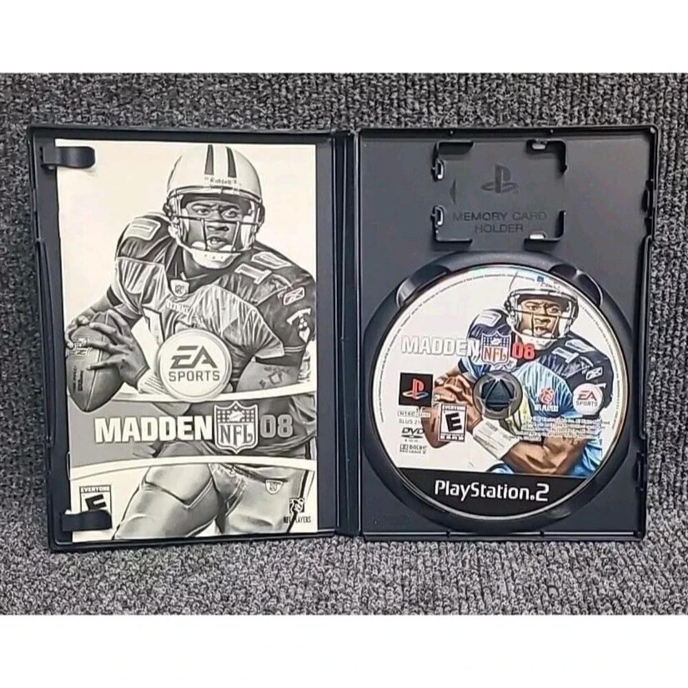 PS2 Madden NFL 08 (Sony PlayStation 2, 2007) Complete Tested
