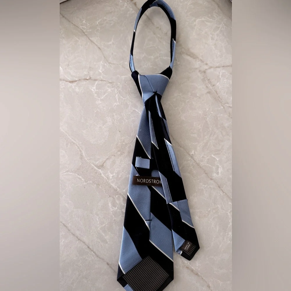 Nordstrom Kids Open Stripe Silk Blend Tie.