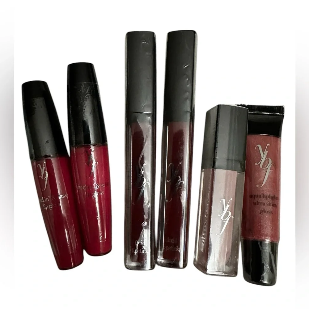 Bundle special! 6 NEW YBF lipglosses & Liquid Lipsticks Sealed