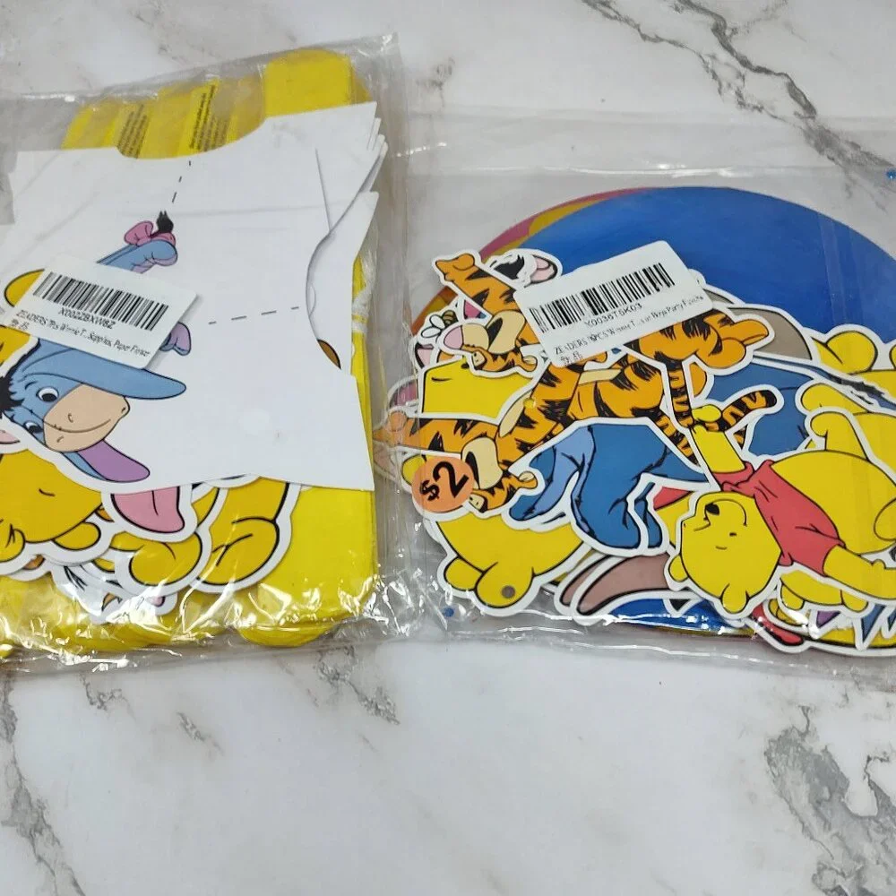 🎈 Disney Winnie the Pooh Party Supplies - Paper Flowers 🌼