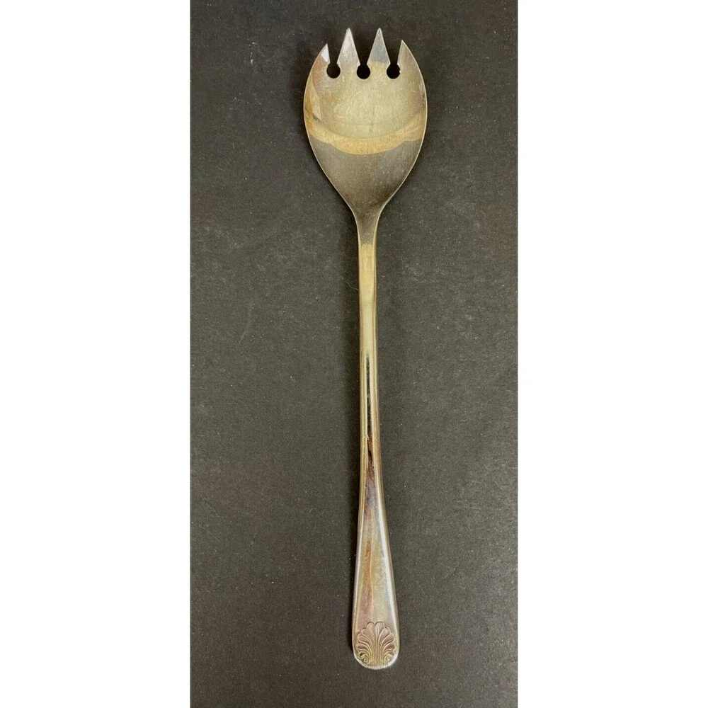 W.A. ITALY Silverplated Salad Fork 9.25 Inch Vintage