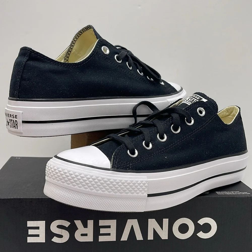 Converse WMNS CTAS LIFT OX BLACK/WHITE/WHITE 560250C Platforms Sneakers