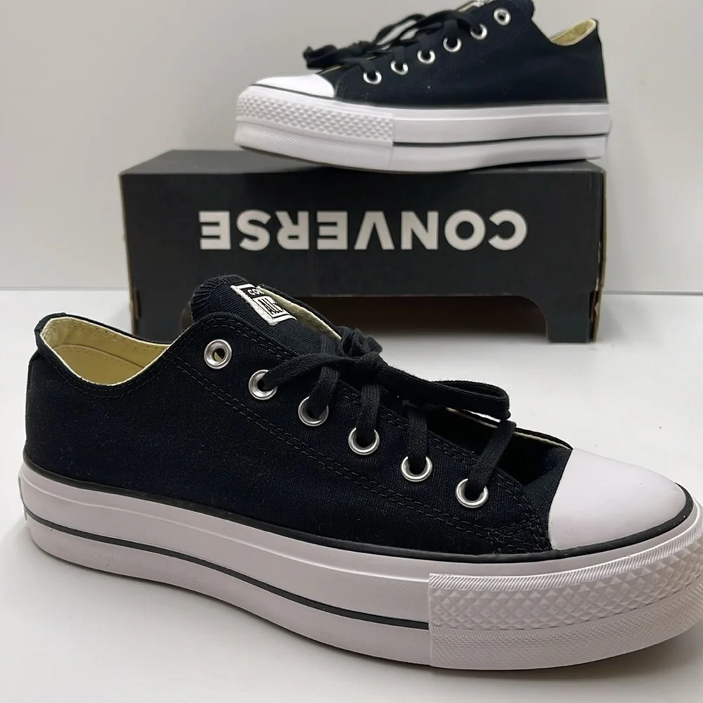 Converse WMNS CTAS LIFT OX BLACK/WHITE/WHITE 560250C Platforms Sneakers