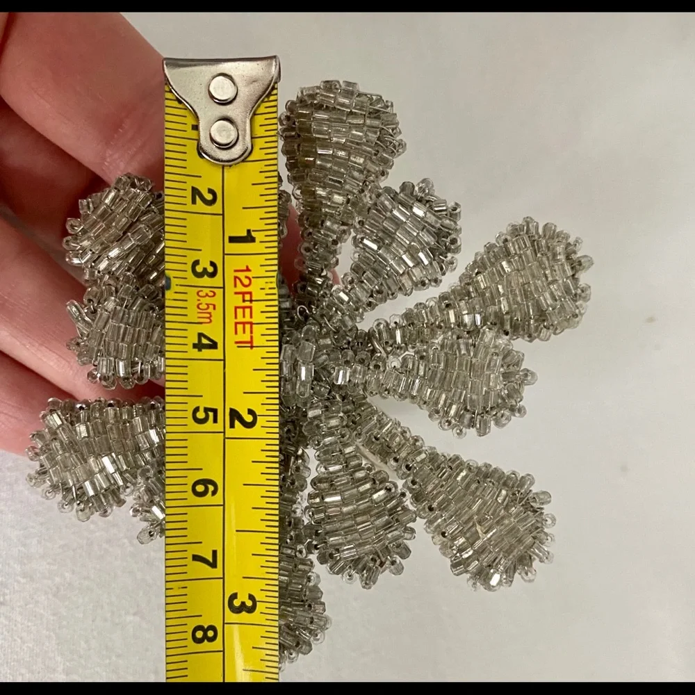 Crate&Barrel sparkly napkin snowflake