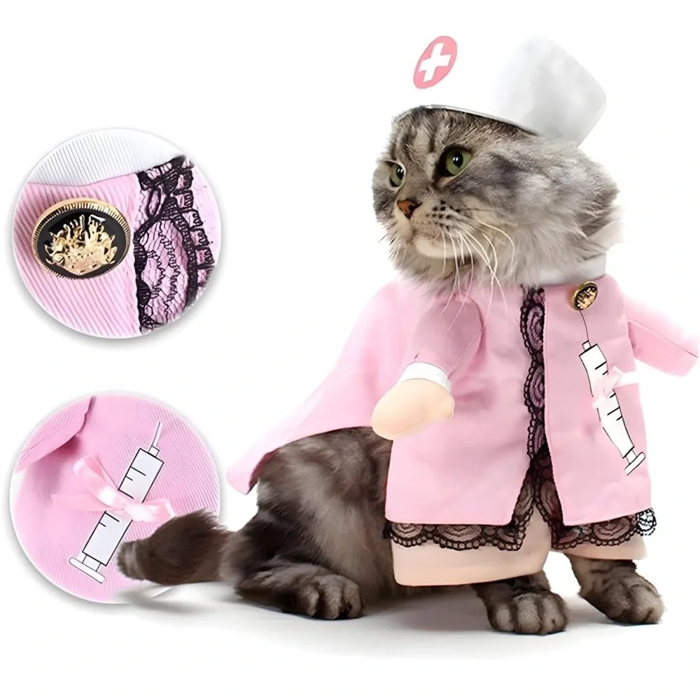 Cat Nurse Costume Size Medium