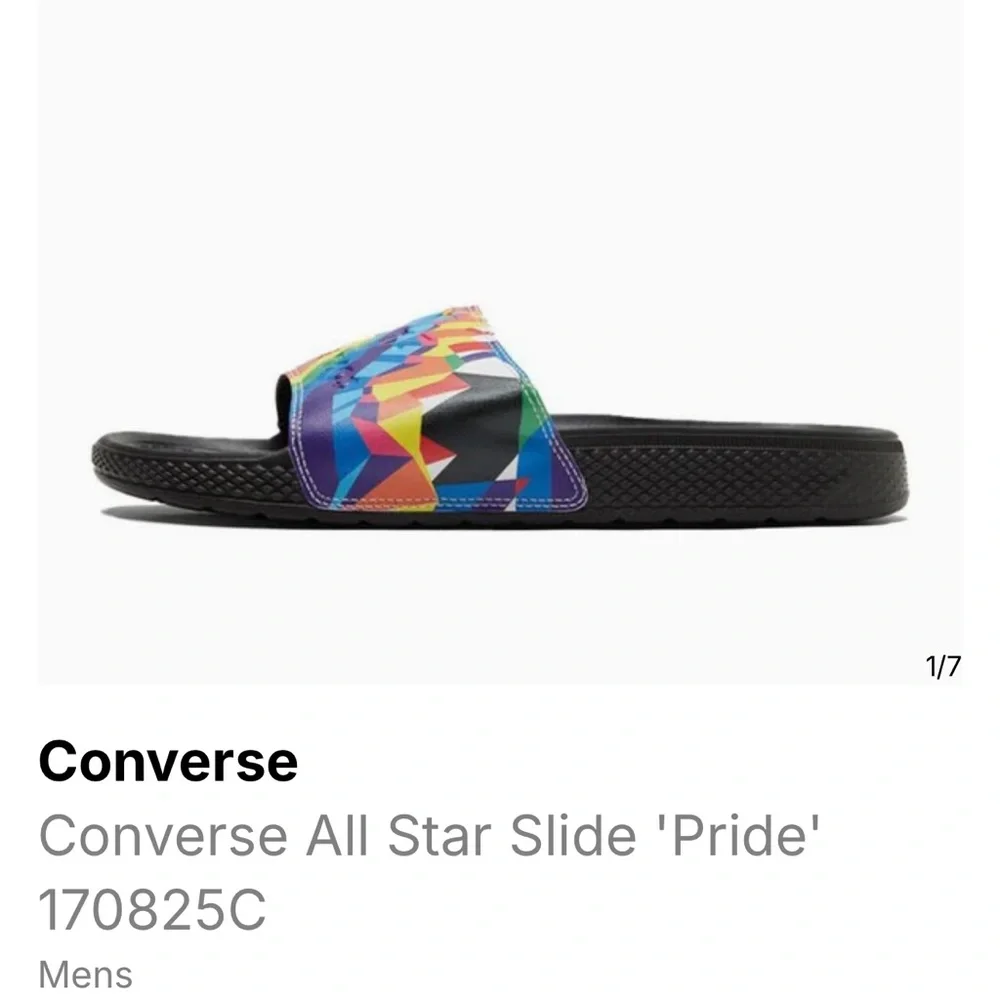Converse All Star Rainbow Pride Slides
