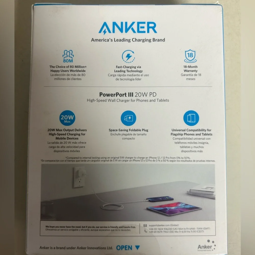 Anker PowerPortIII-  charging port NEW