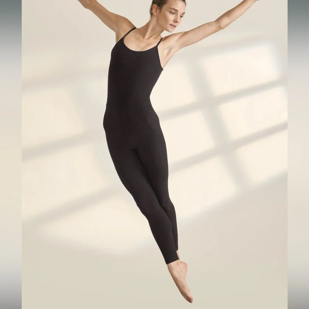 NWT Beyond Yoga Uplevel Midi Jumpsuit in Darkest Night Size Large