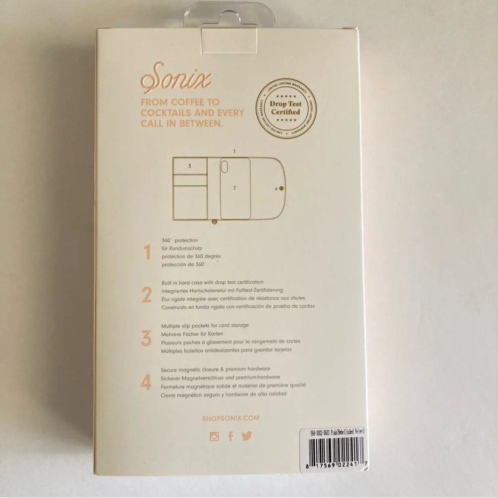 SONIX iPHONE X WALLET CASE