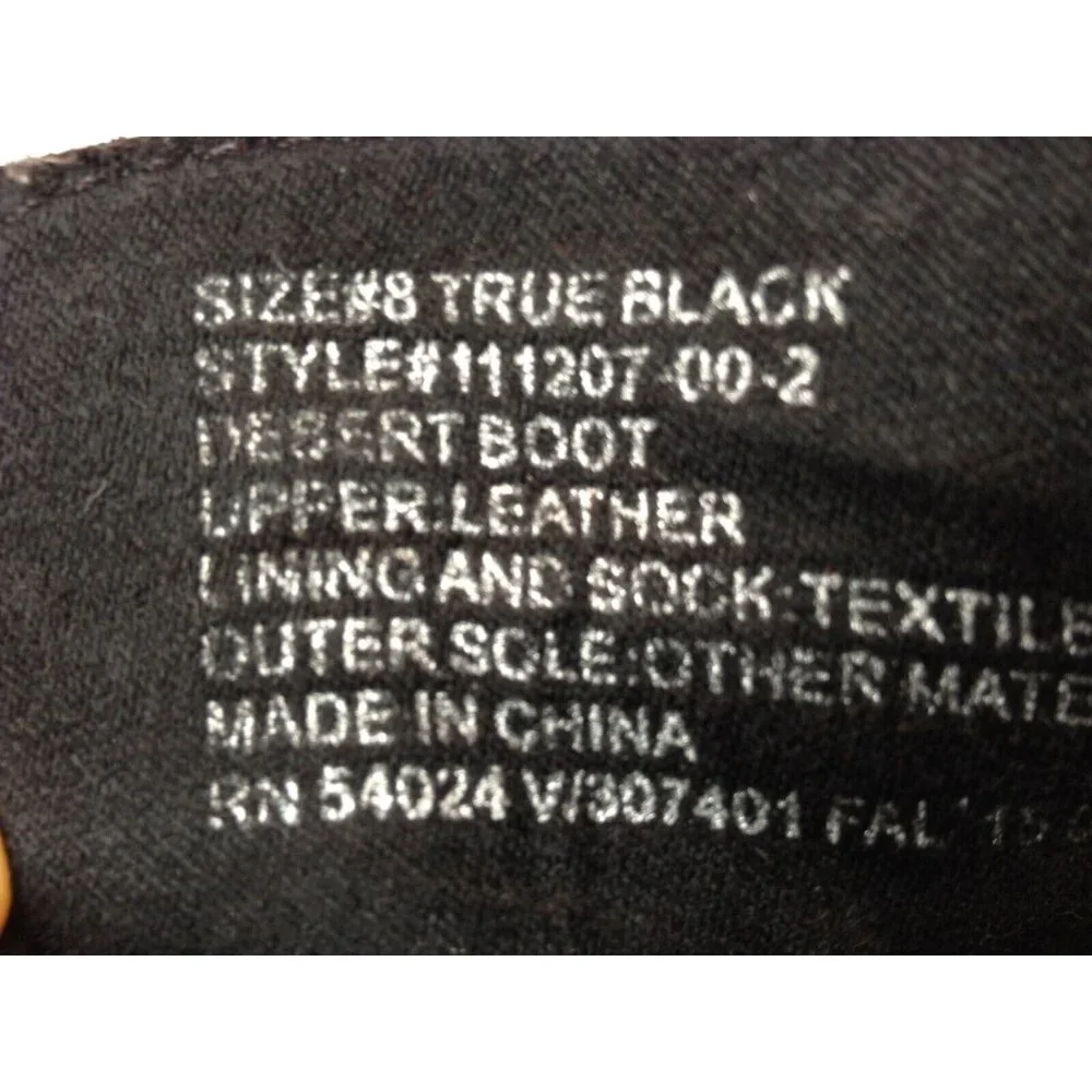 GAP Mens 8/41 Black Suede Desert Chukka Ankle Boots