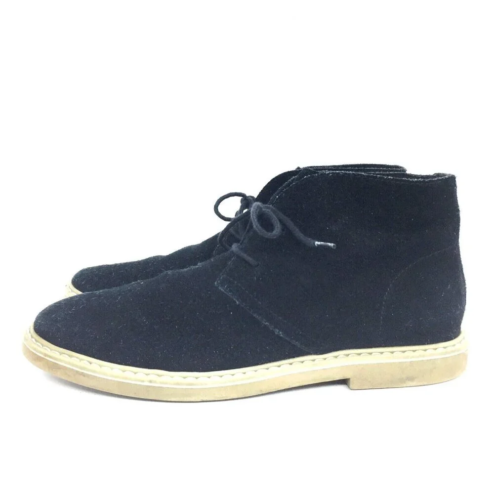 GAP Mens 8/41 Black Suede Desert Chukka Ankle Boots