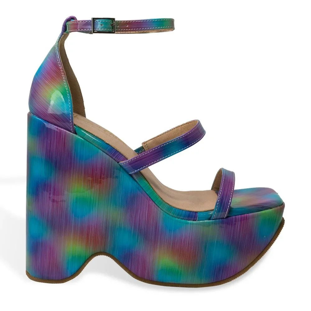 Women’s Chunky Flatform Slide Heeled Sandal