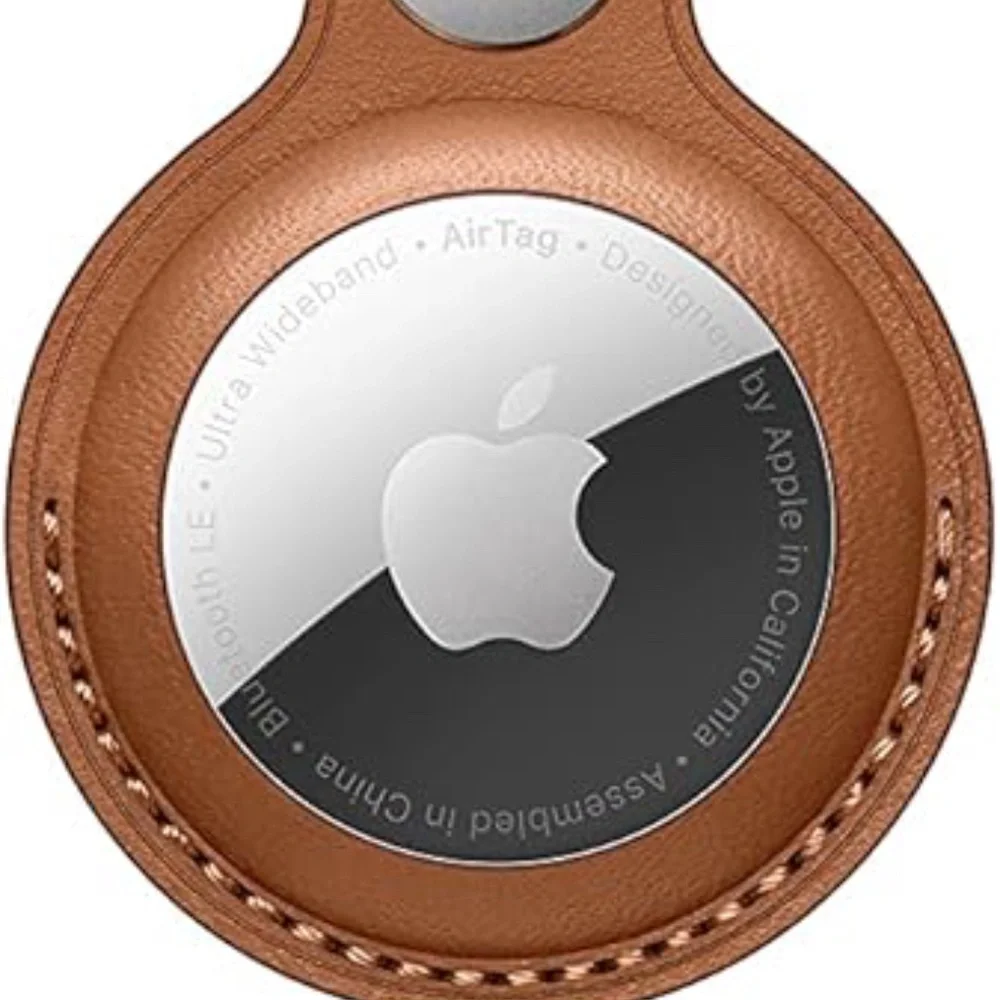 Apple AirTag Case Leather Loop - Saddle Brown BRAND NEW GIFTABLE