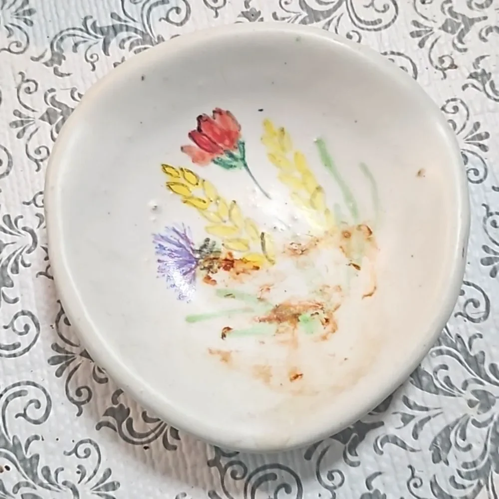 Vintage 80s Farmhouse Shabby 3 Lot Athens USA Soap Bathroom Dish