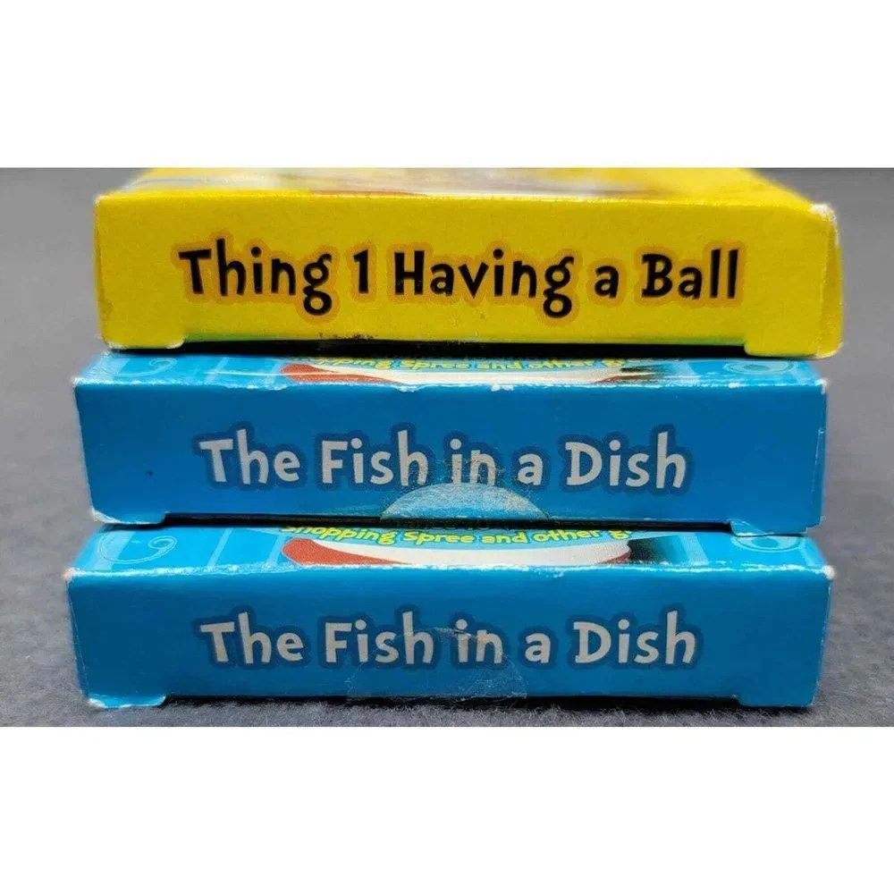 Dr. Suess Cat in the Hat Christmas Ornaments Burger King Silver Plated Set of 3