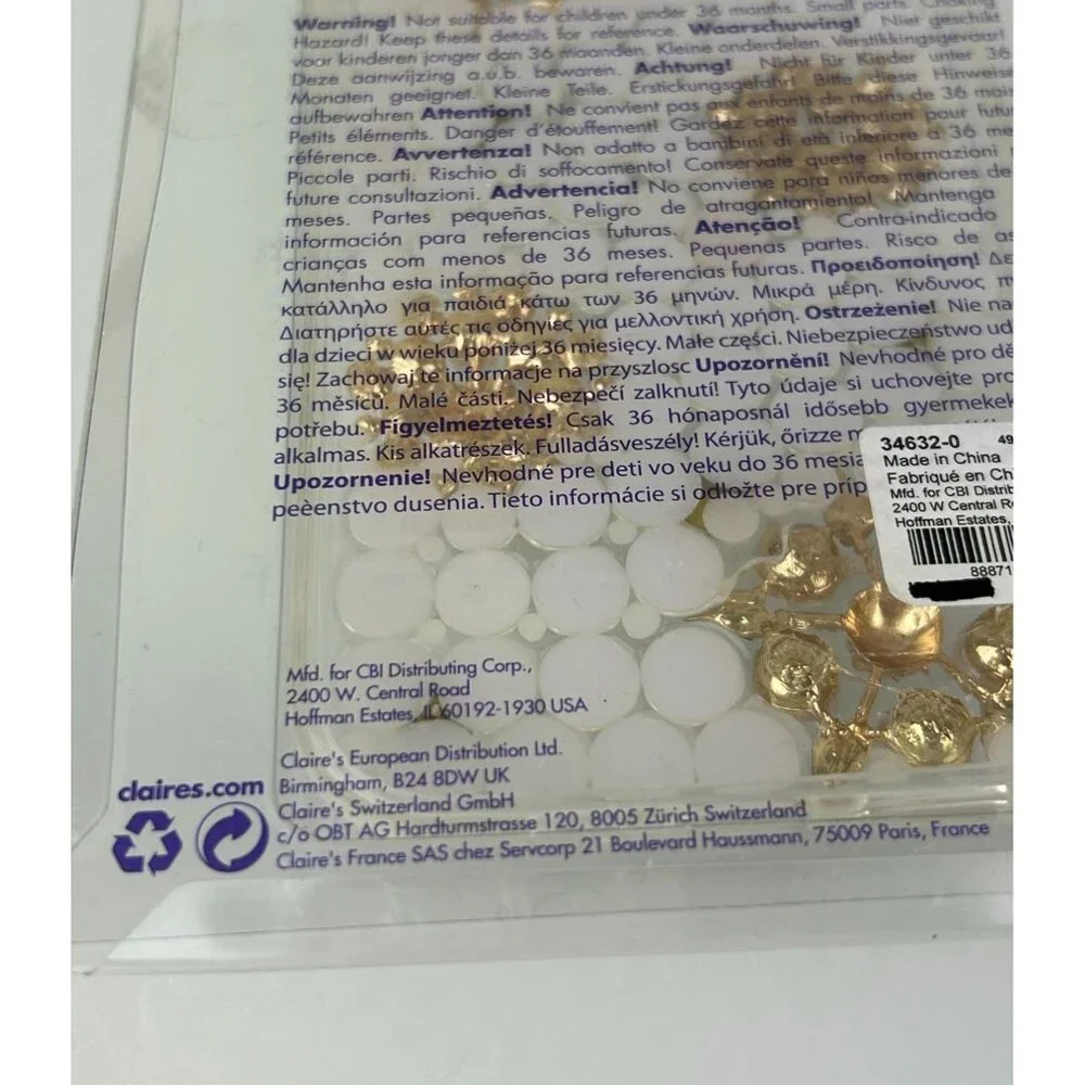 Claire's Iphone 12 ProMax Protective Phone Case White Pearl Rhinestone Floral