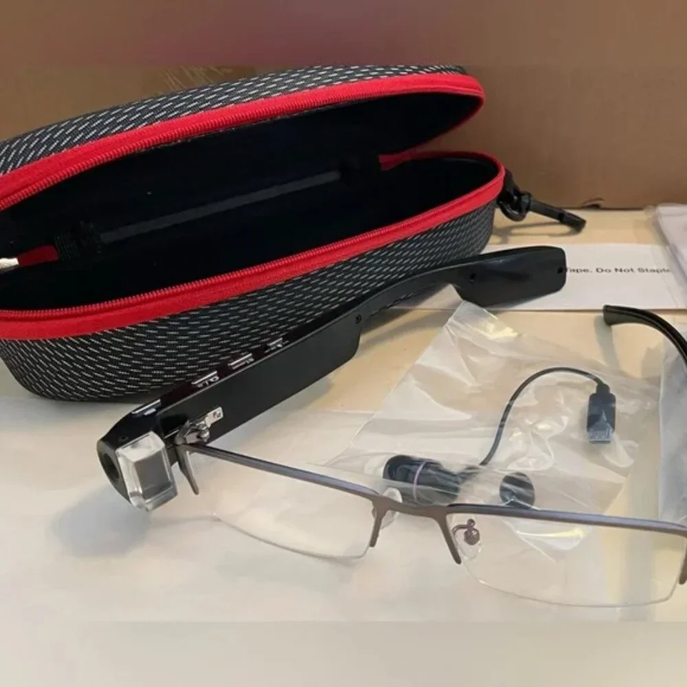 DigiOptix 1080P HD CAMERA BLUETOOTH EYE GLASSES Spy MOTUS SMART 16GB 12 MP NEW