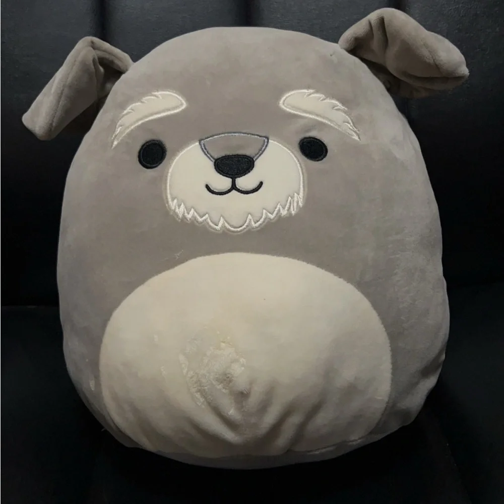 Gray Dog Plush Toy