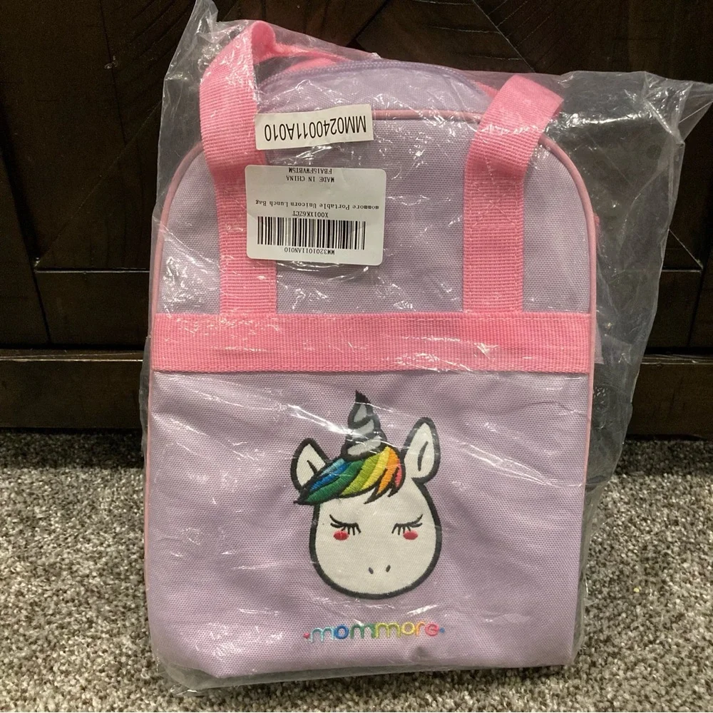 mommore Portable Unicorn Lunch Bag for Kids Insulated - Very rare / discontinued