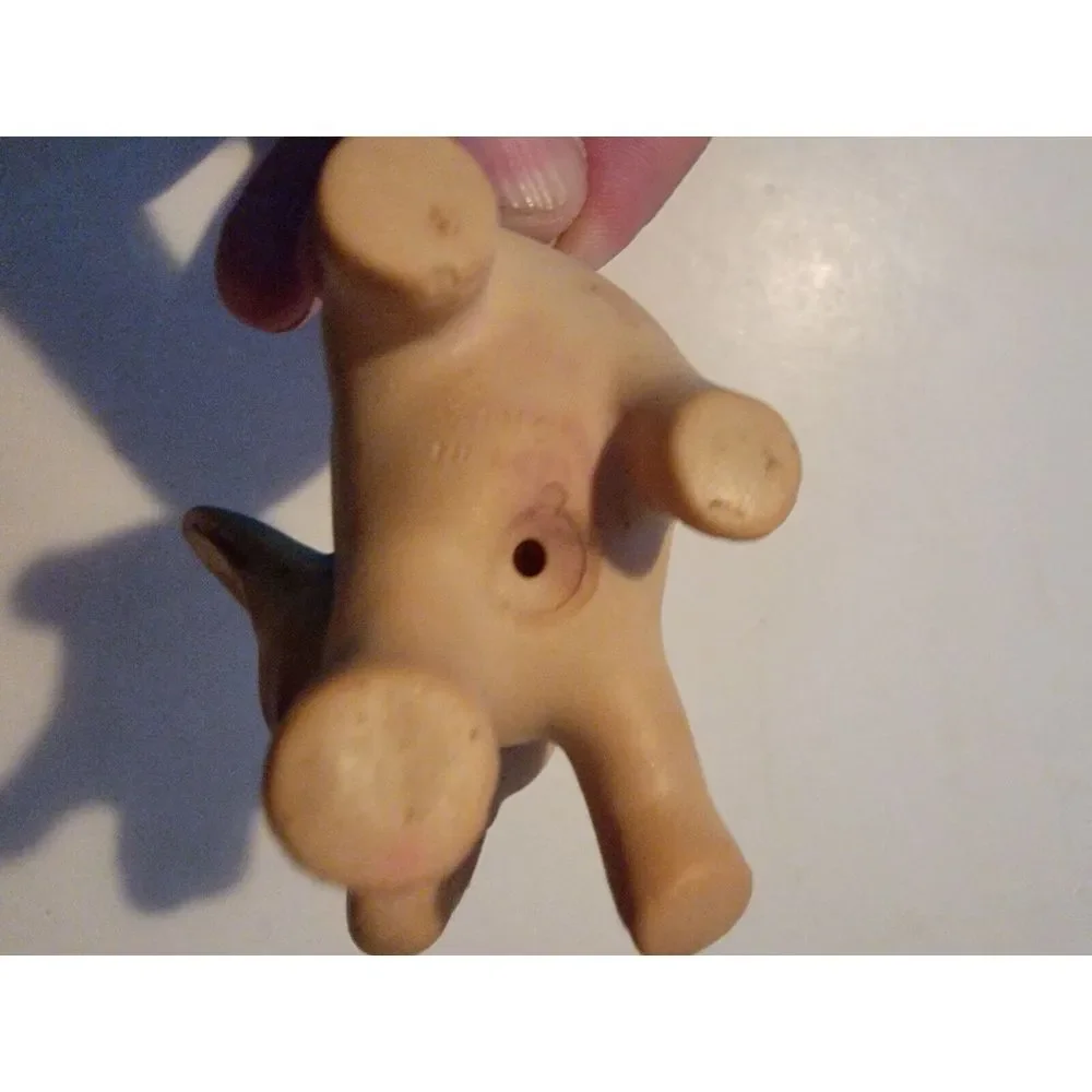Vintage Blue Elephant Vinyl Rubber Squeaky Toy Vtg‎ Retro Rare