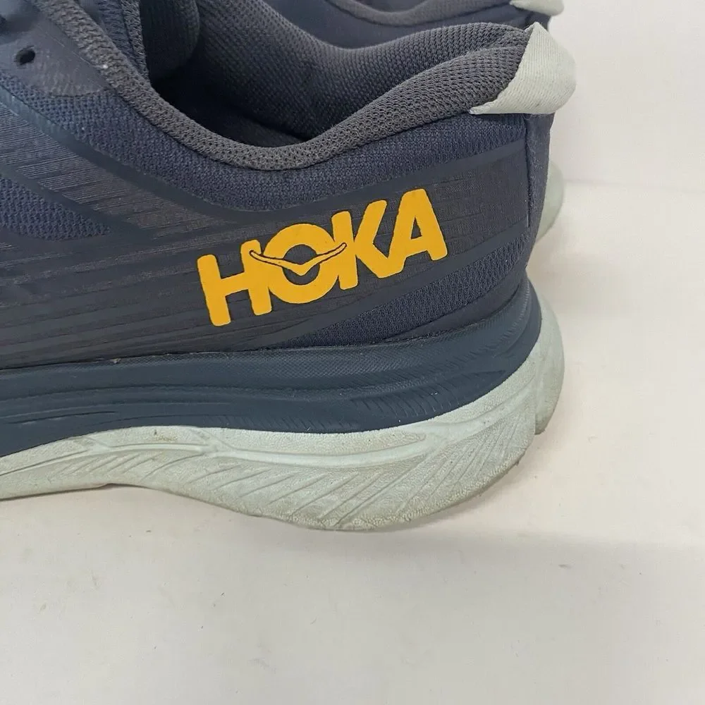 Hoka One One Stinson ATR 6 Men Size 8.5 Blue Athletic Running Shoes 3658