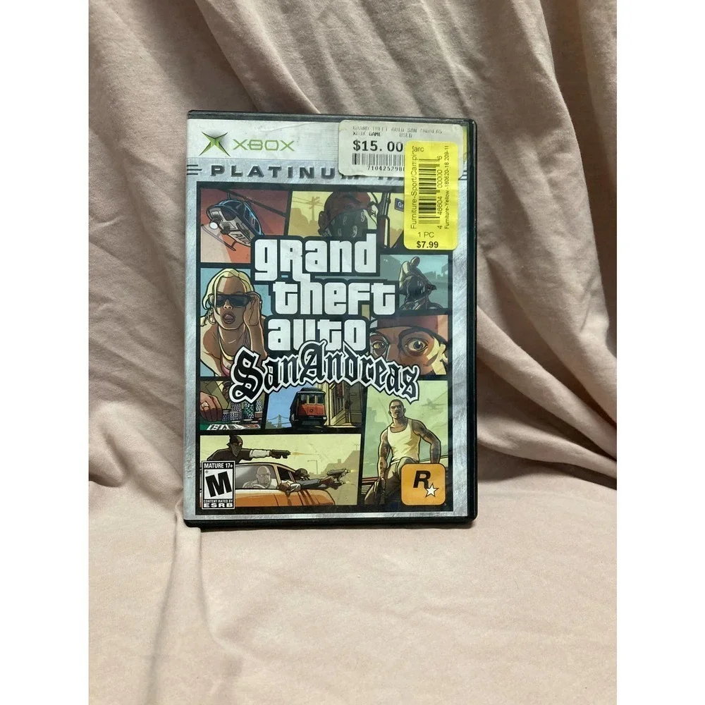 𝅺grand Theft Auto: San Andreas (Platinum Hits) (Microsoft Xbox, 2005)