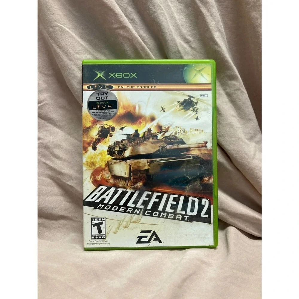𝅺battlefield 2: Modern Combat (Microsoft Xbox, 2005) CIB