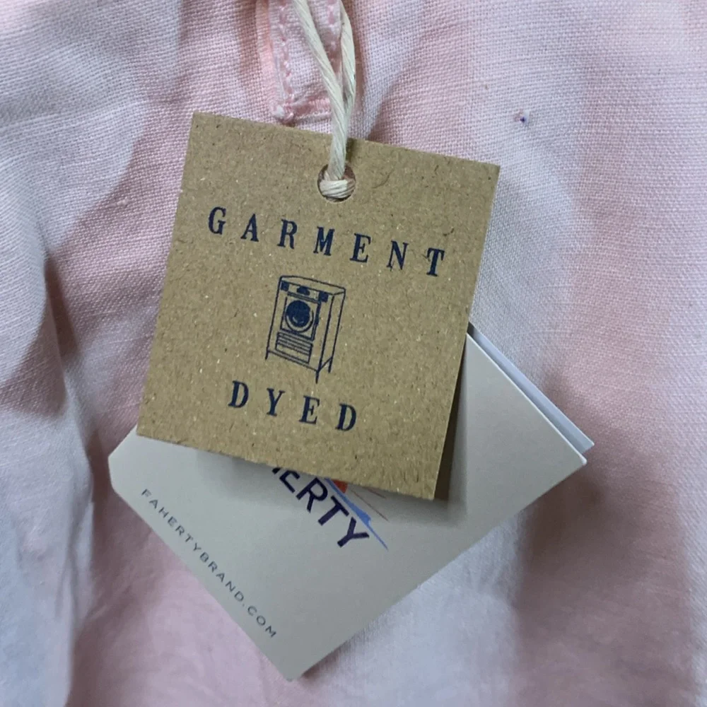 NWT Faherty Malibu Short in Summer Pink Linen & Cotton Blend Shorts Size 30