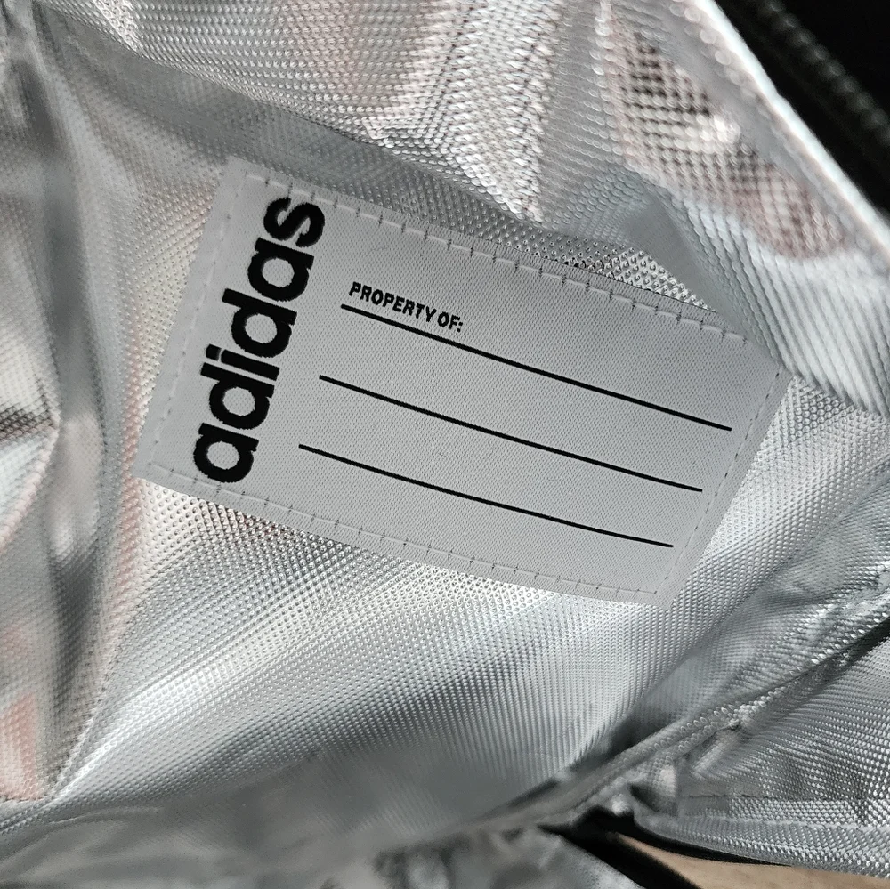Adidas Santiago Insulated Lunch Bag Gray Black NWT