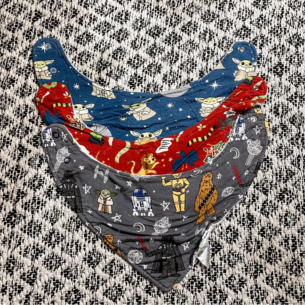 Little Sleepies Bamboo Bandana Bib Bundle of Three