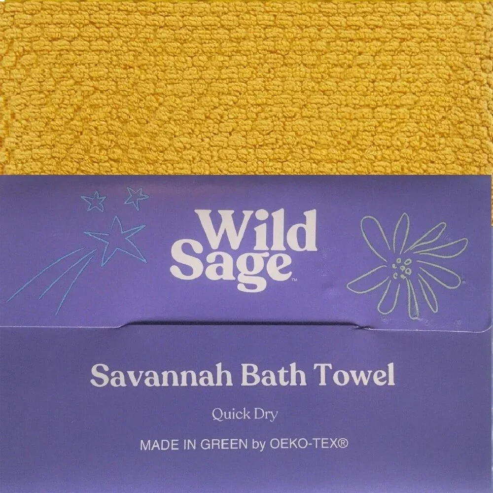 2 new YOLK YELLOW Wild Sage Savannah Quick Dry 90% Cotton 30