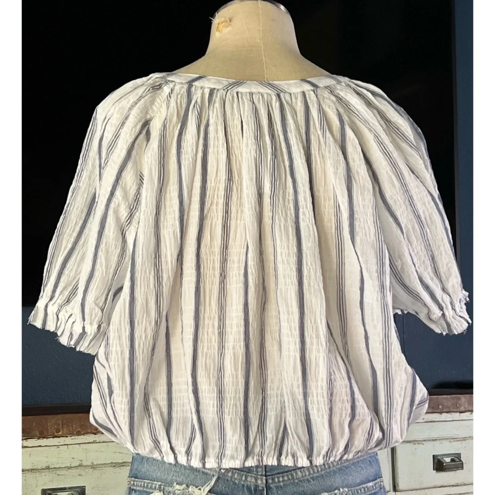 Anthropologie bottom blue top