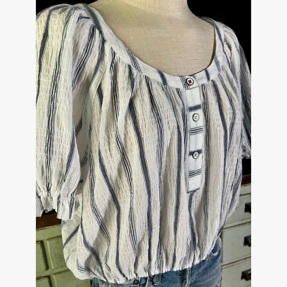 Anthropologie elastic fabric bust