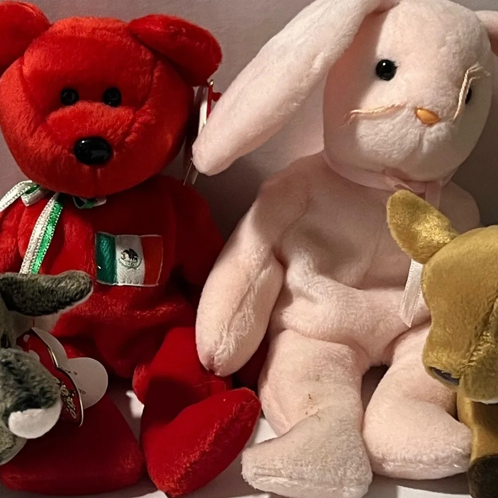 🎁 Vintage Beanie Babies, Lot of 4
